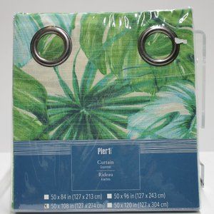 Pier 1 Shower Curtain Tropical Palm Green NIP